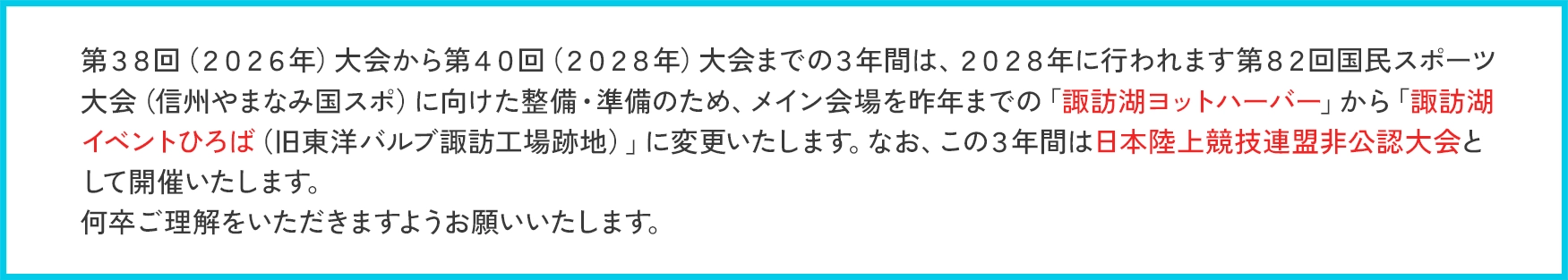 会場変更